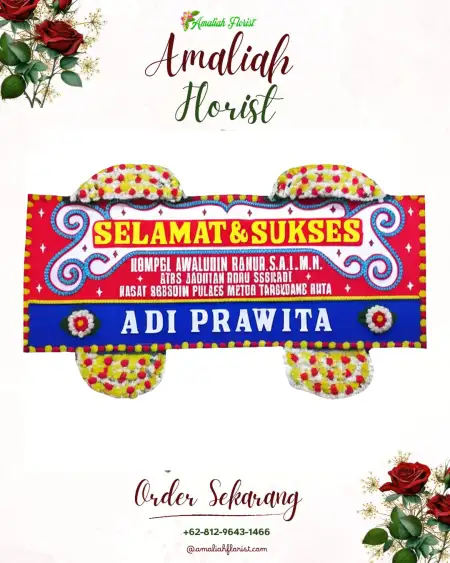 Papan Bunga Ucapan Selamat Purbayasa